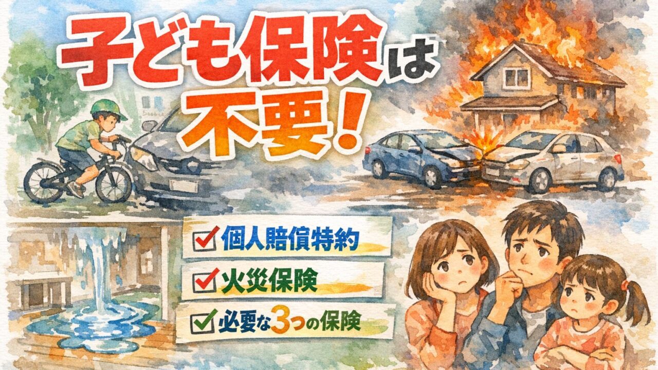 子どもの保険より家計の土台を作るイメージ
